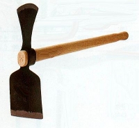 Wiedehopfhacke, gerades Blatt