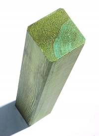 Vierkantpfosten, Kreuzholz,  Kiefer kdi, Kopfform gerade