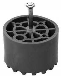 Schalungsanschlag aus Kunststoff, mit Nagel