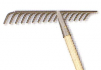 Humusrechen, Flora, aus Stahl