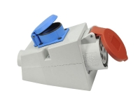 CEE Wandsteckdose mit Schuko-Steckdose