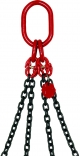Anschlagkettengehänge, 4-strängig, Güteklasse 8, mit original Sika-GHS-Haken