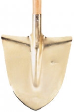 Spitzschaufel, "Gold", eloxiert, ohne Stiel, Kapriol