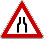 120 verengte Fahrbahn