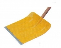 Schneeschaufel gelb, Alu, Profi