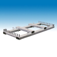 Lagergestell für Schrankenzäune, Müba