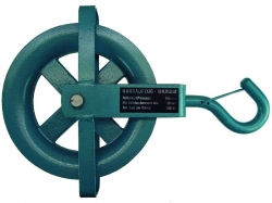 Seilrolle mit Sicherheitshaken für Lastenaufzug