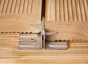 Befestigungssystem für ungenutete Bretter