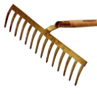 Schotterrechen, gehärtet Profi