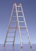 Layher Sprossen-Stehleiter, beidseitig begehbar